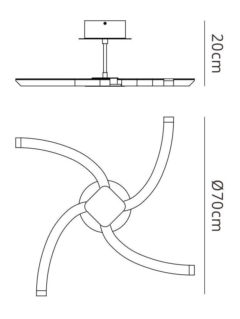 On Ceiling Lights Mantra Semi Flush Fittings